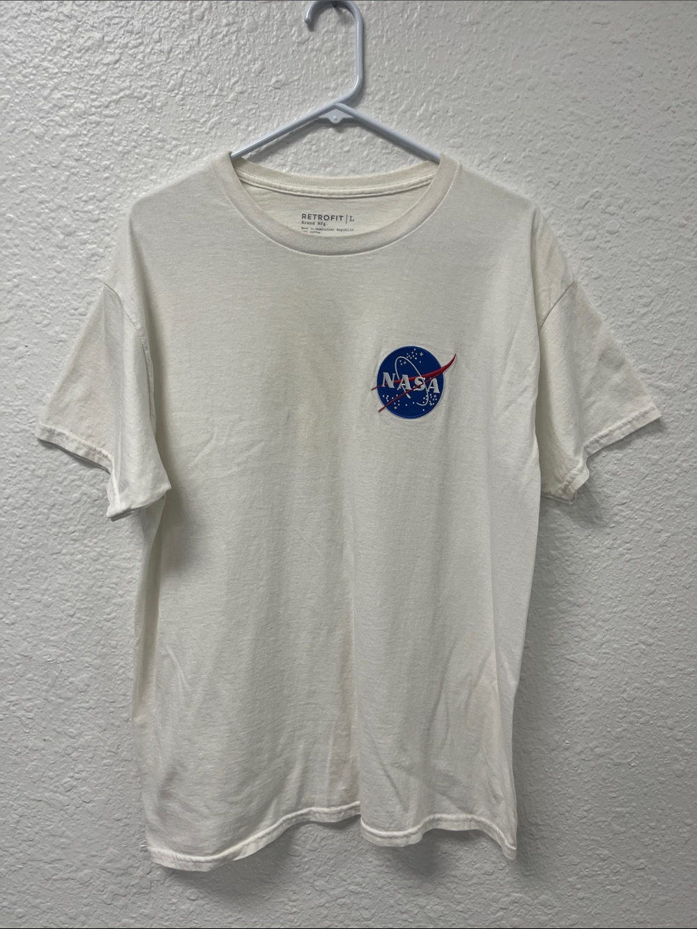 Retrofit White NASA Short Sleeve Tee
#1008